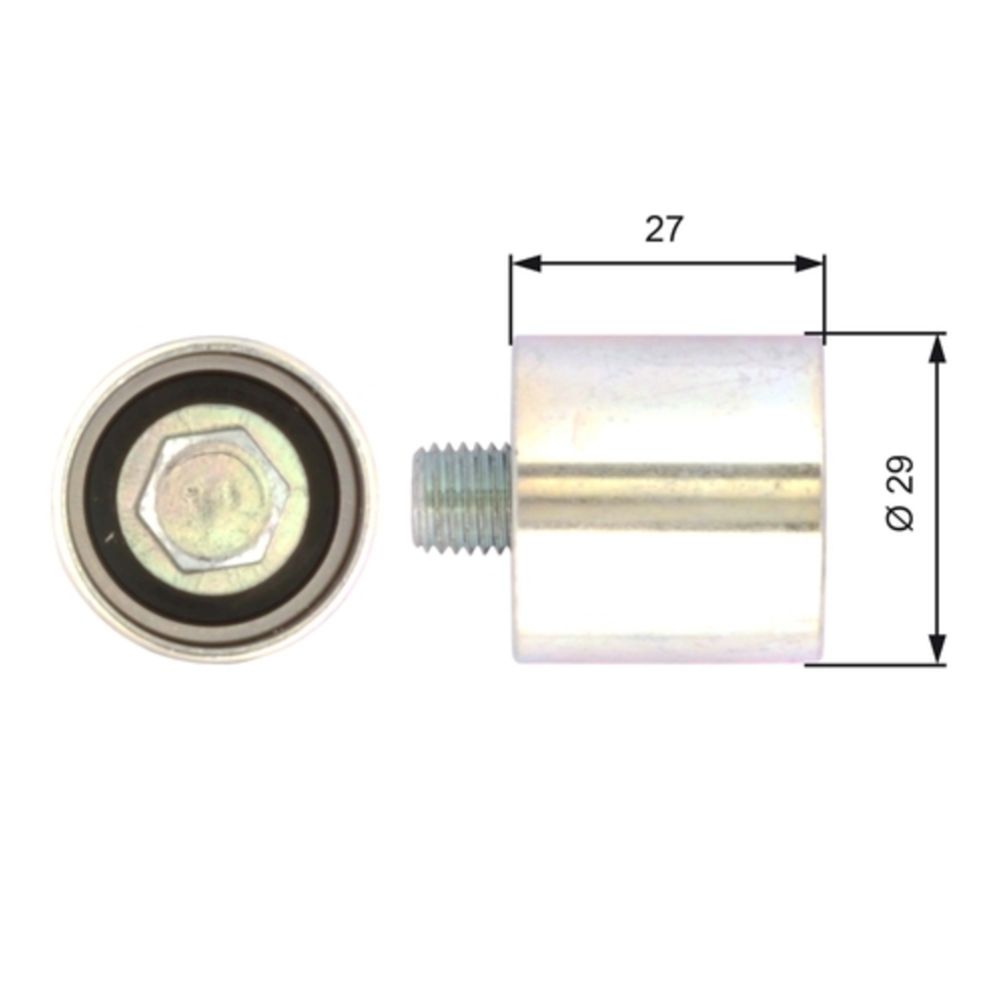 Hammashihnan ohjainrulla 25-6165