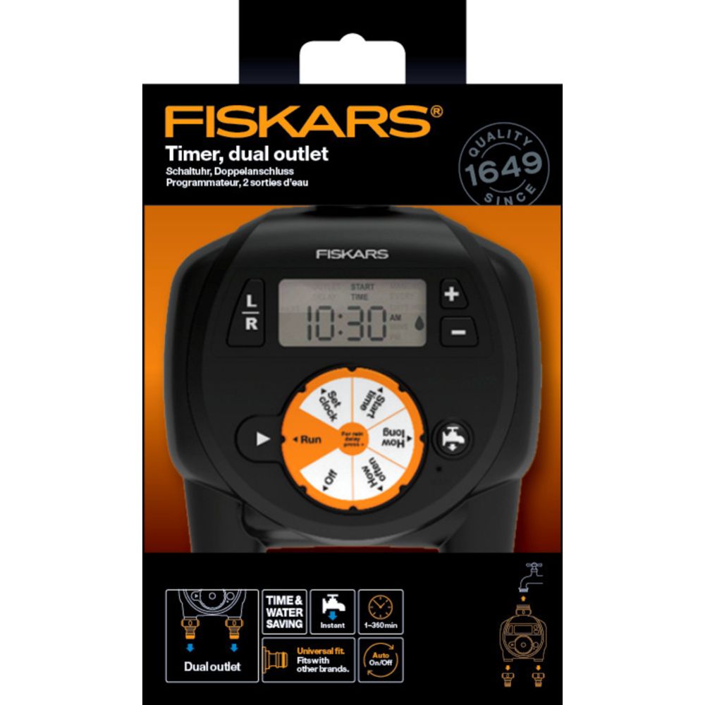 Fiskars CF kastmistaimer kahe väljundiga