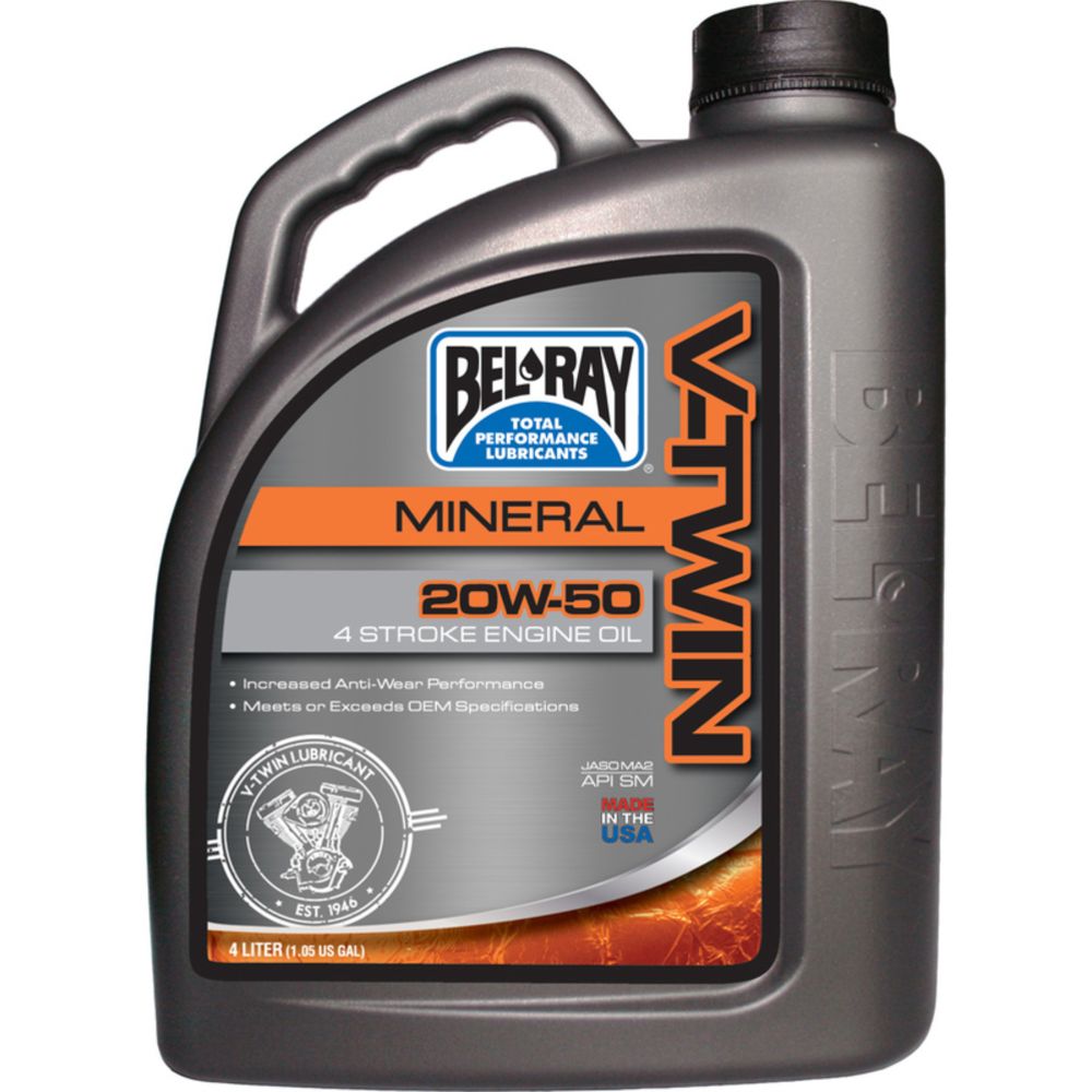 Bel Ray V-Twin 20W-50 4 L mineraali