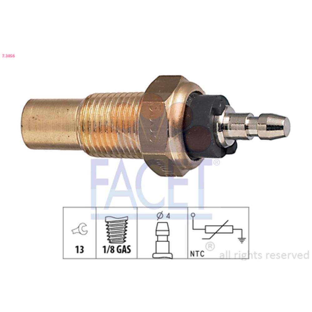 Jäähdytysnesteen lämpötilatunnistin 37-3056