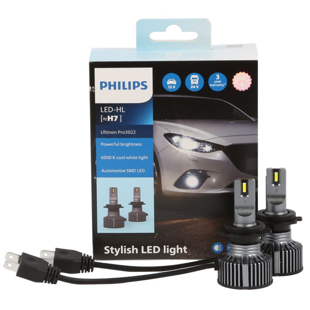 Philips Ultinon Pro 3022 LED H7 ajoneuvopolttimopari