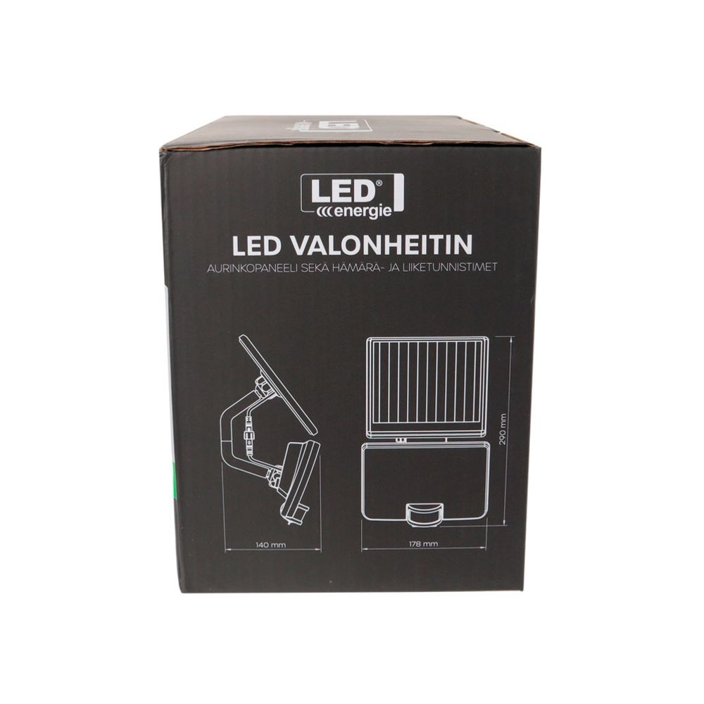 Led Energie Solar LED-valonheitin CdTe-aurinkokennolla 8 W 800 lm 4000 K IP43