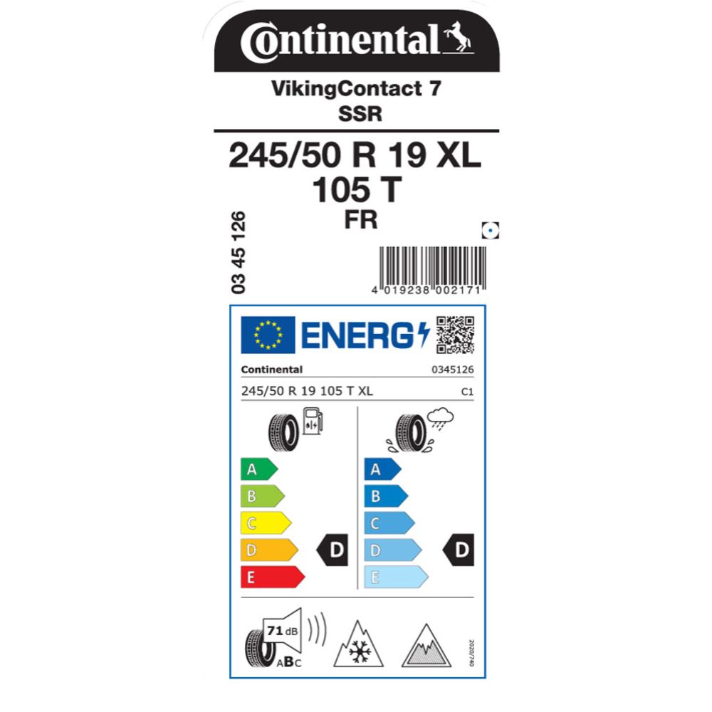 Continental VikingContact 7 245/50 R19 105T XL FR SSR