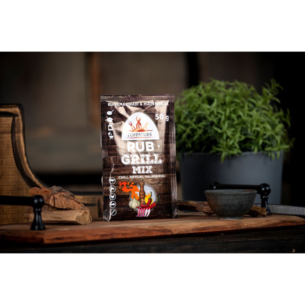 Poppamies Rub Grill Mix chili-pepper-garlic kryddmix 50 g
