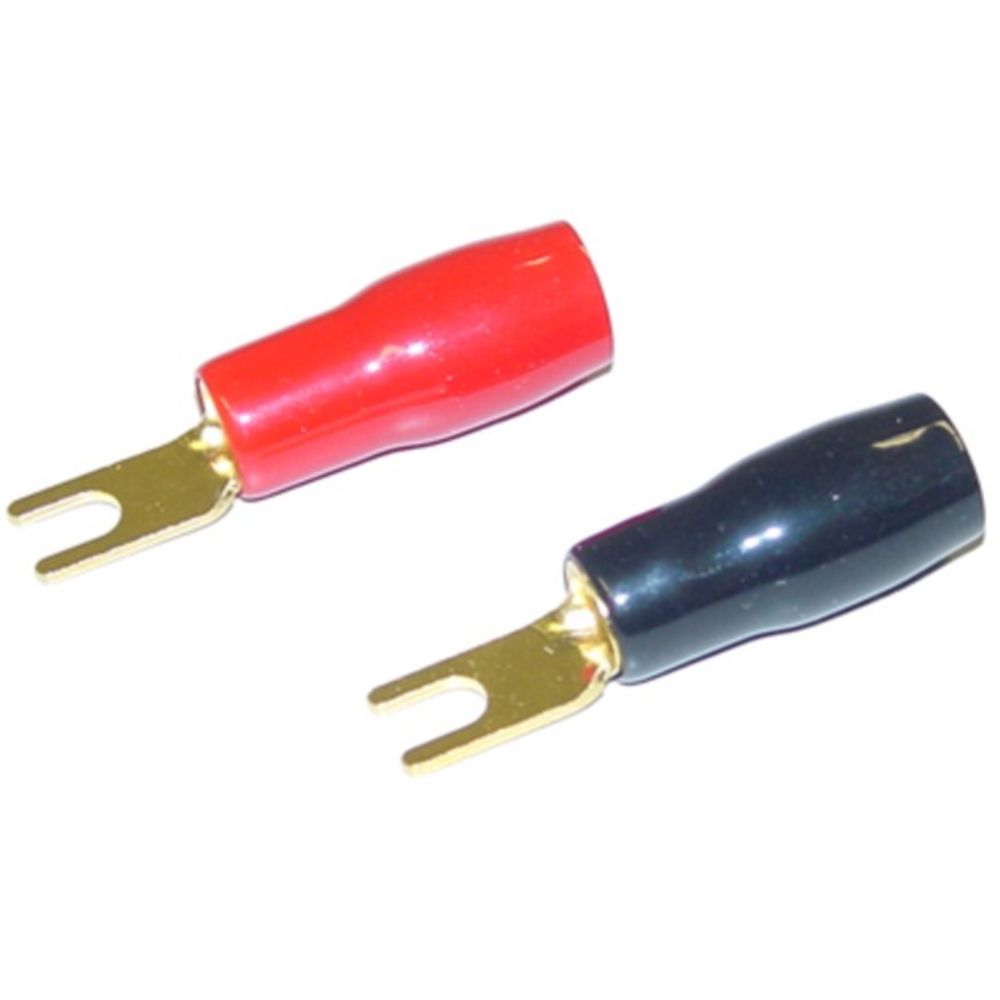 FOUR Connect haarukkaliitin 6,0mm² M4 2x punainen + 2x musta