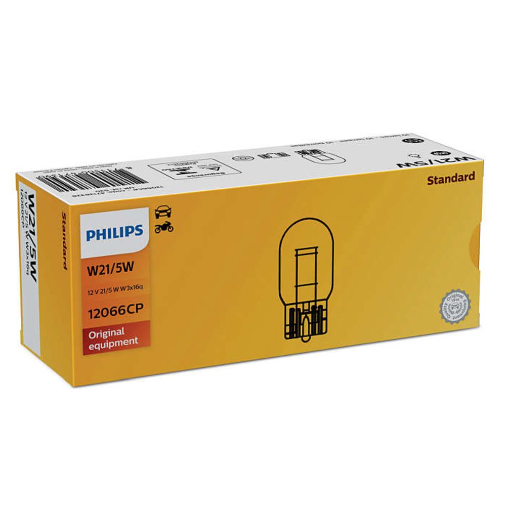 Philips Lasikantapolttimo 12 V 21/5 W W21/5W (T20) 10 kpl