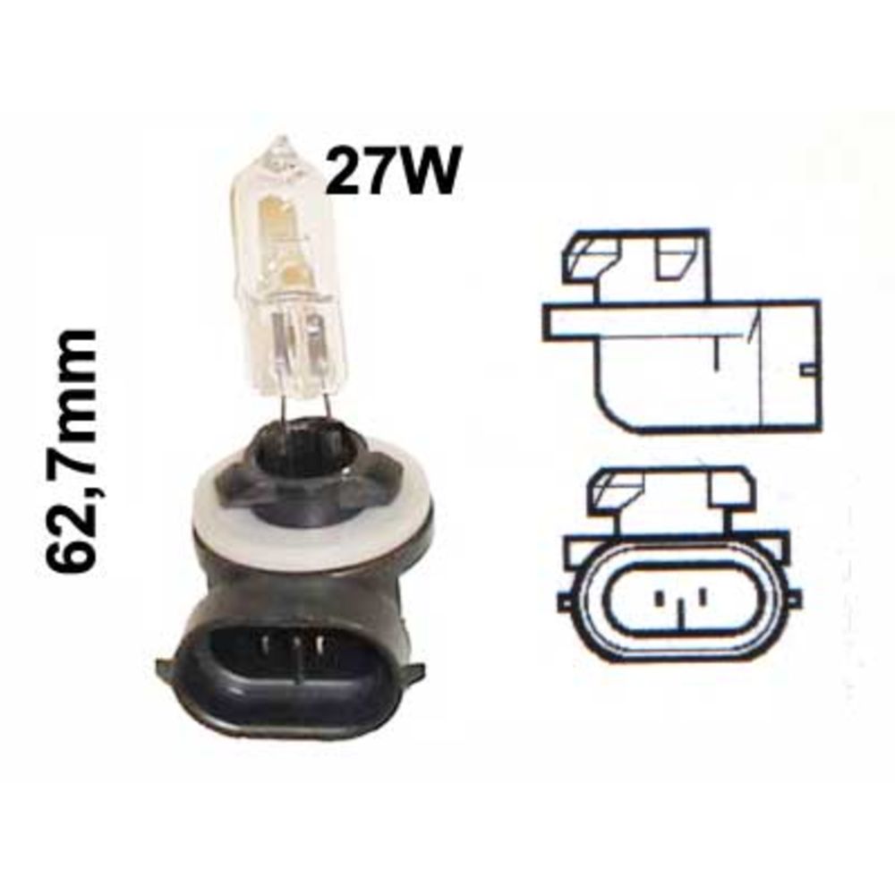 Philips H27W/2-polttimo 12V/27W sumuvalo "90° kulma"