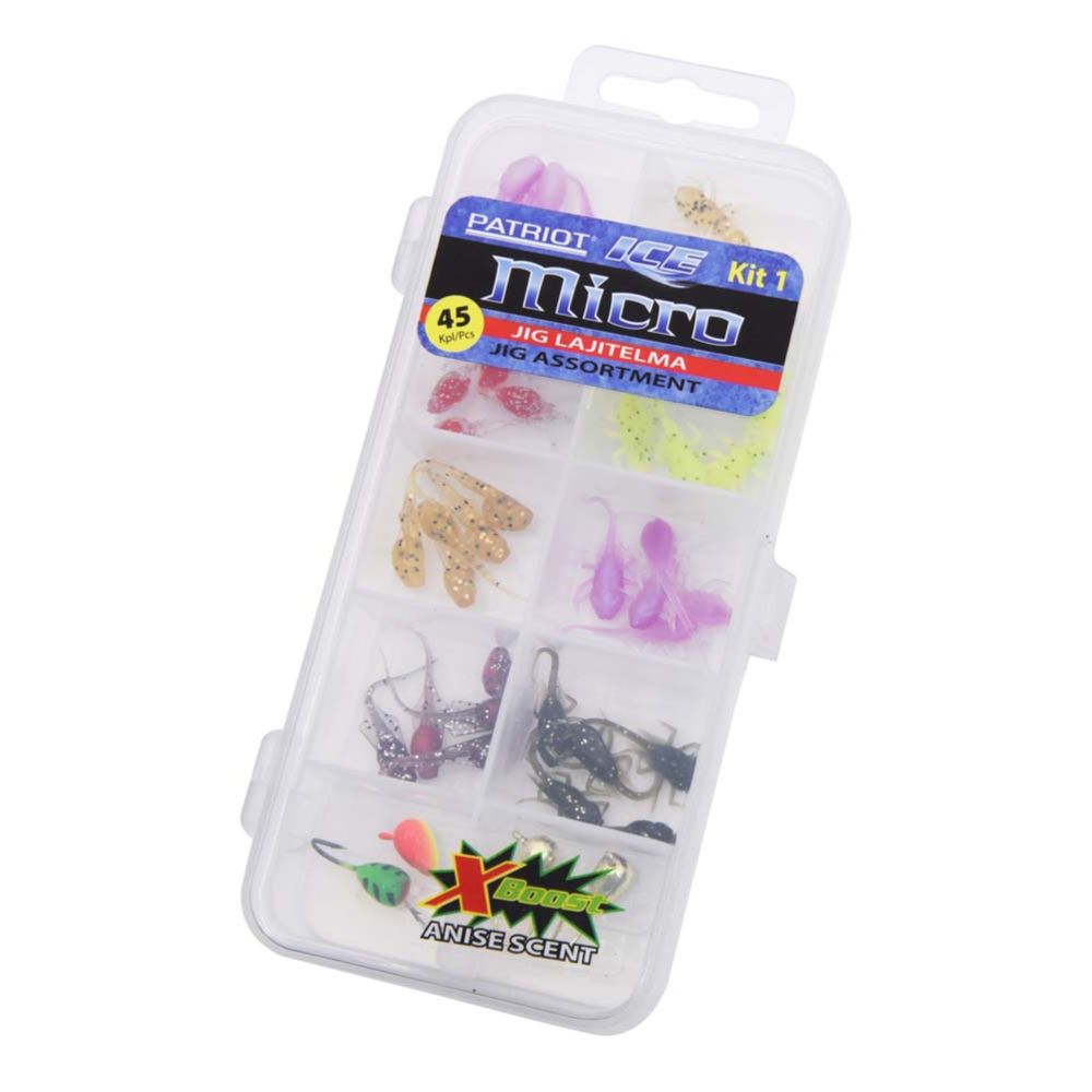 Patriot Ice Micro pilkkijigilajitelma 45 kpl
