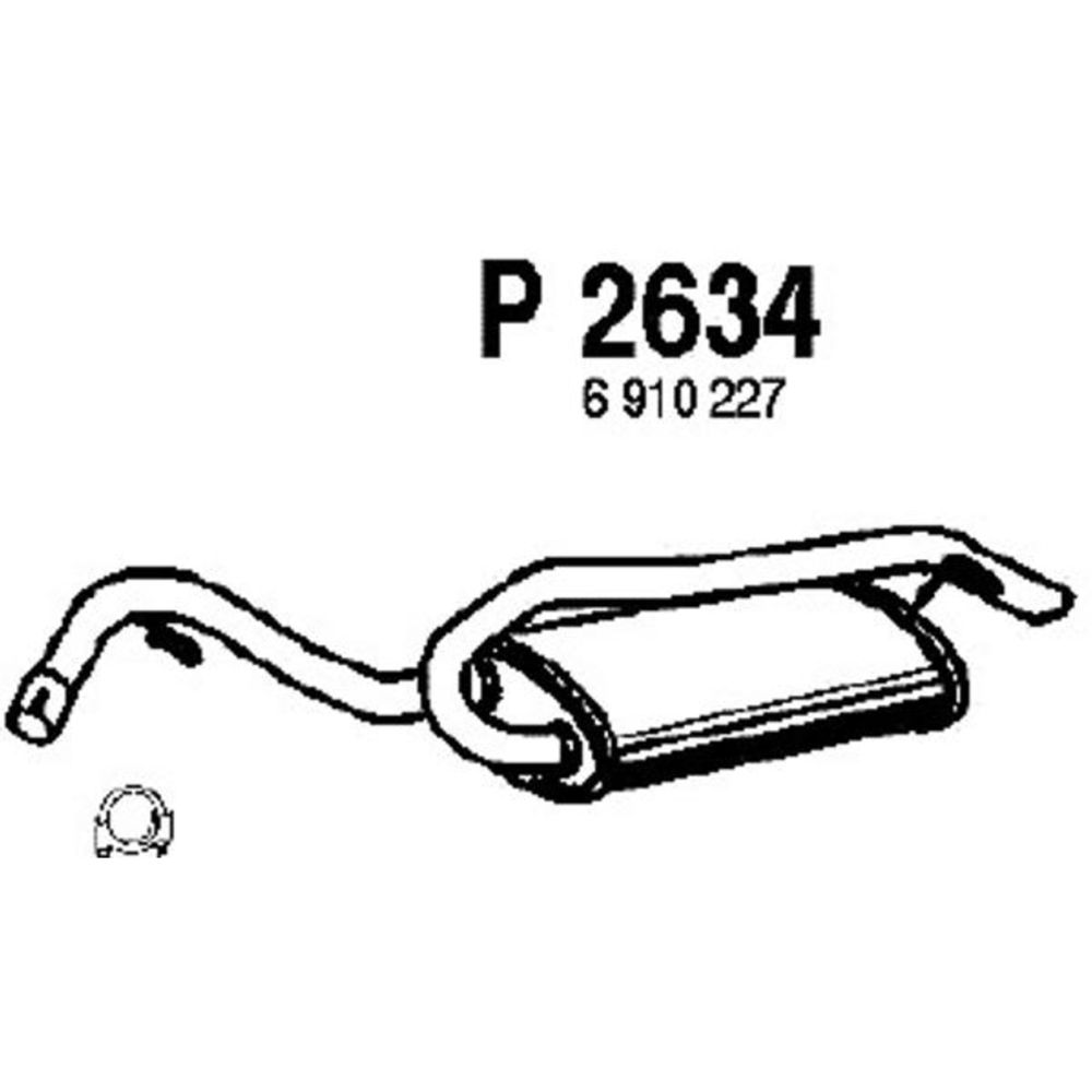 Takaäänenvaimentaja 14-2637