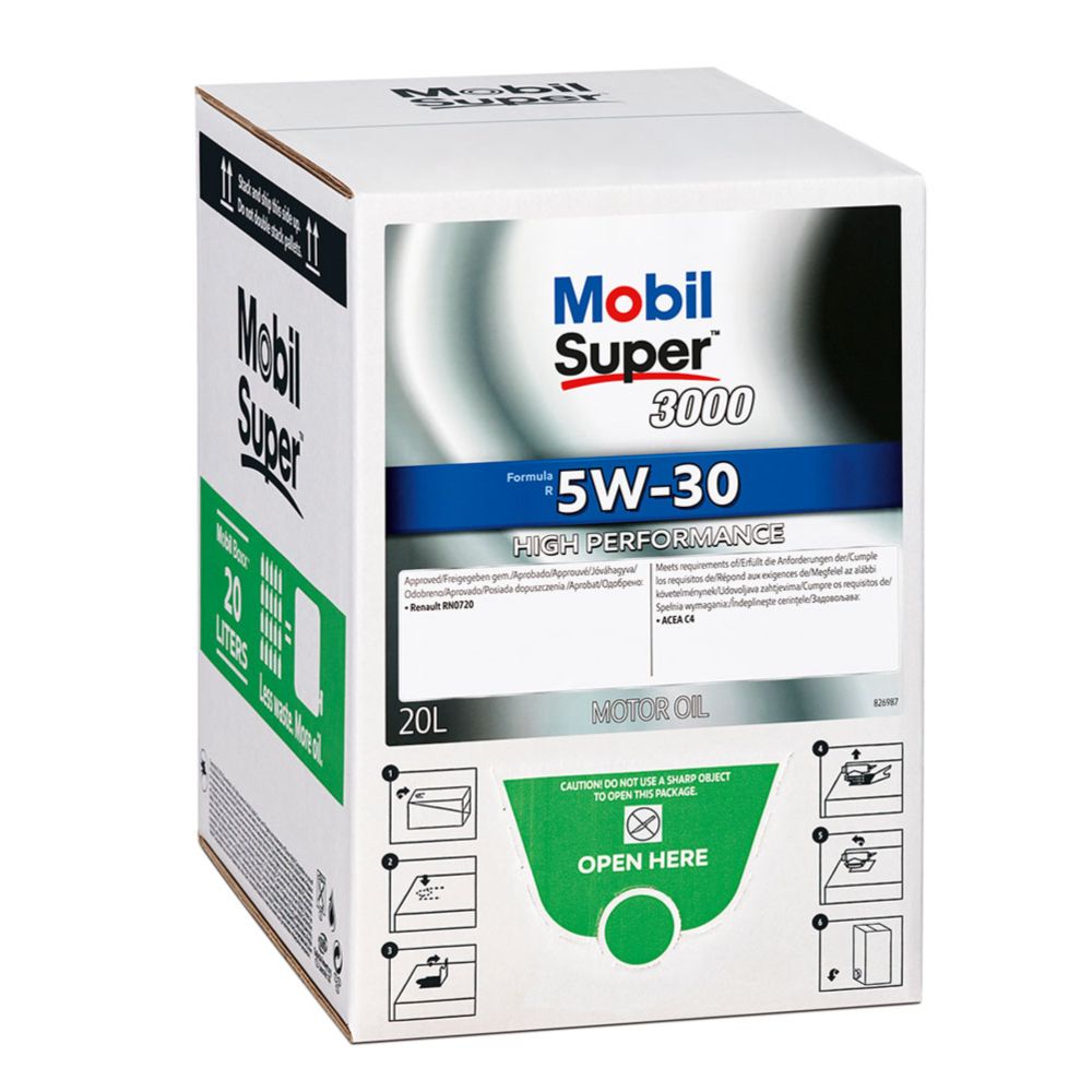 MOBIL SUPER 3000 FORMULA R 5W-30 - bag-in-box 20 L