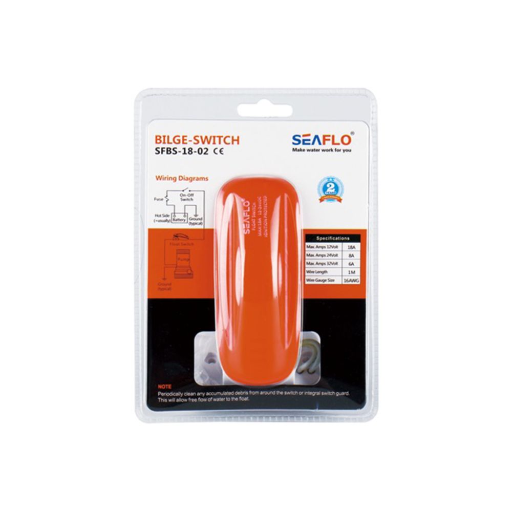 Seaflo uimurikytkin 12 V, enintään 18 A