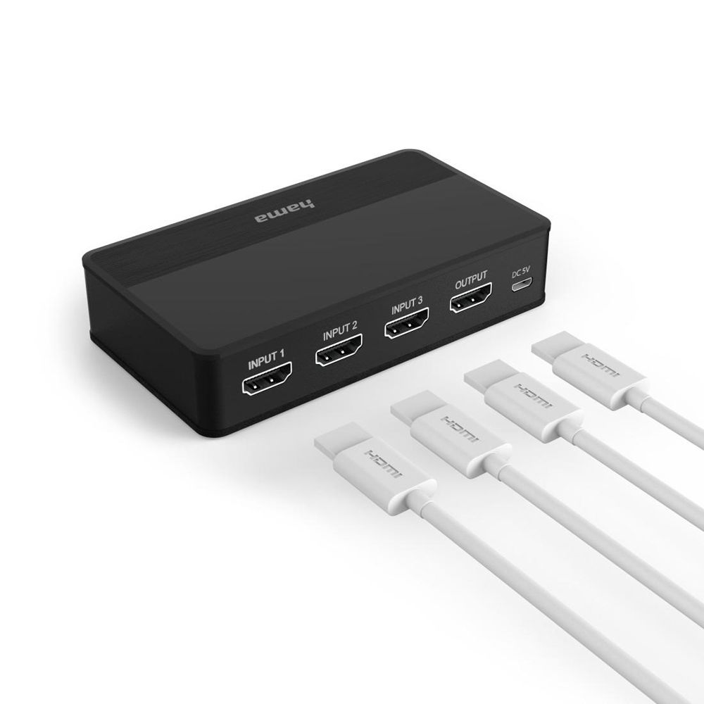 Hama HDMI switch 3 x 1 4K