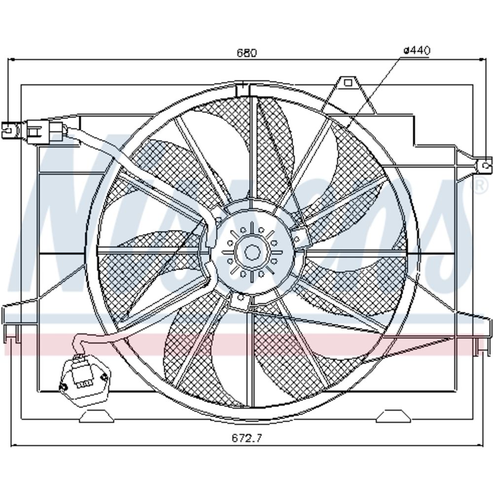 Mootorijahutuse ventilaator 13-00300