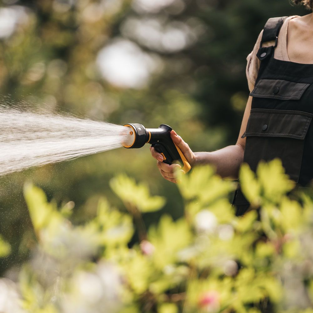 Fiskars Comfort sprinklerpistol 3-funktion, front trigger