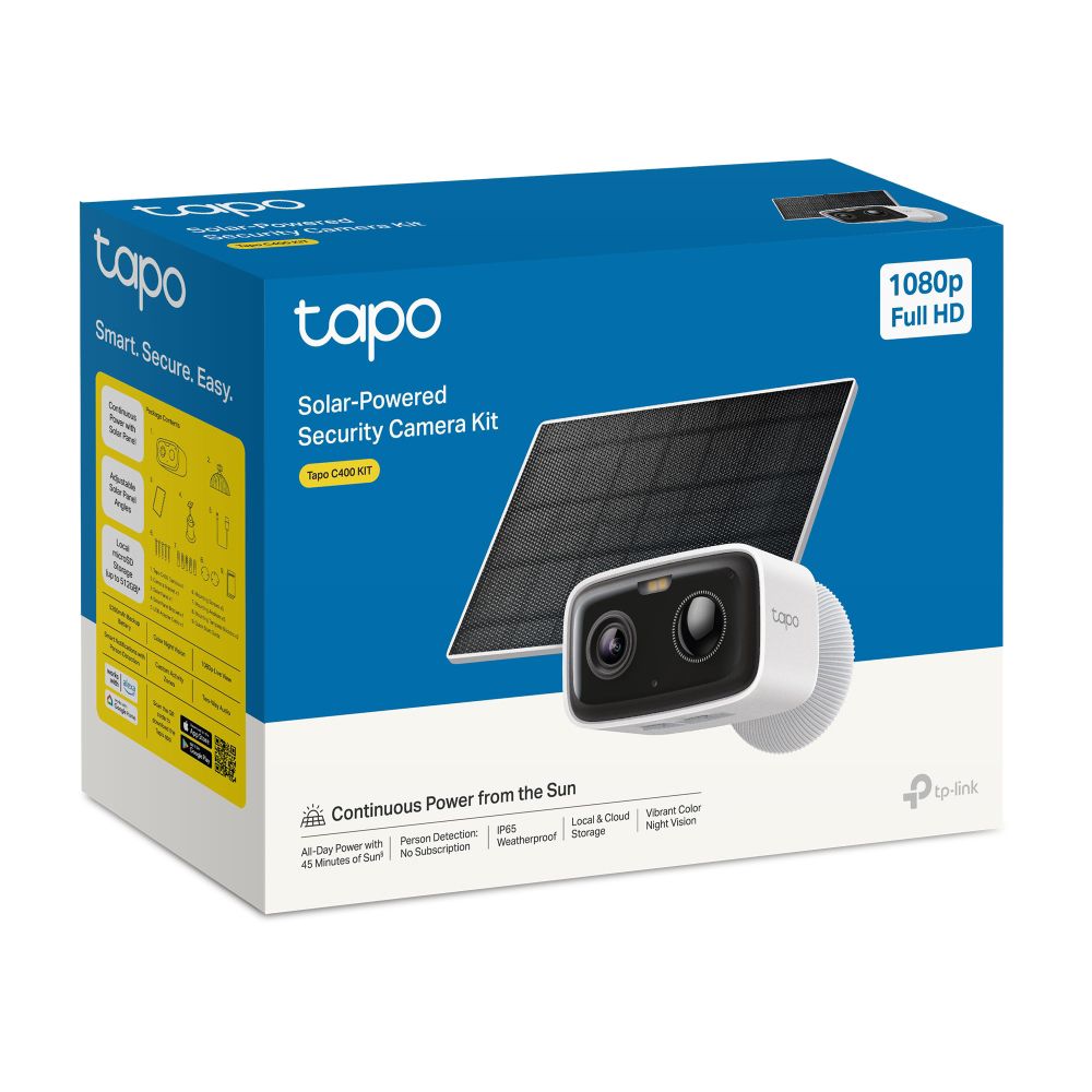 TP-Link Tapo C400 KIT valvontakamera aurinkopaneelilla