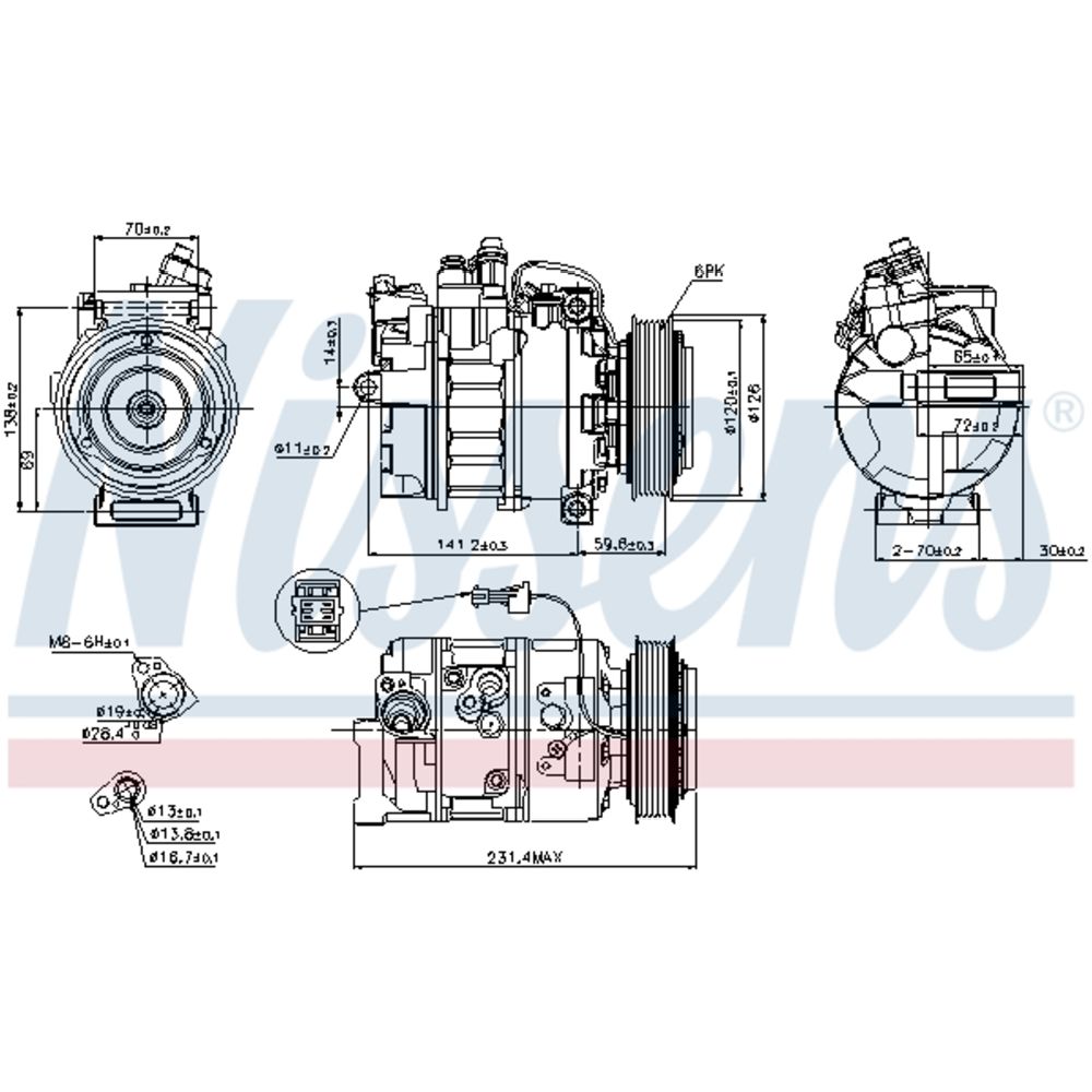 Ilmastointilaitteen kompressori 30-8199