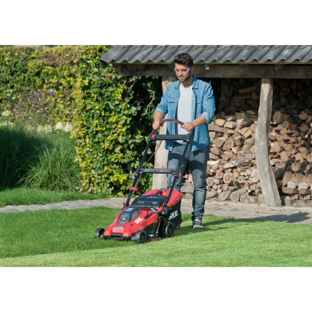 SKIL 0140BA akkuruohonleikkuri 43 cm 2 x 4,0 Ah 20 V
