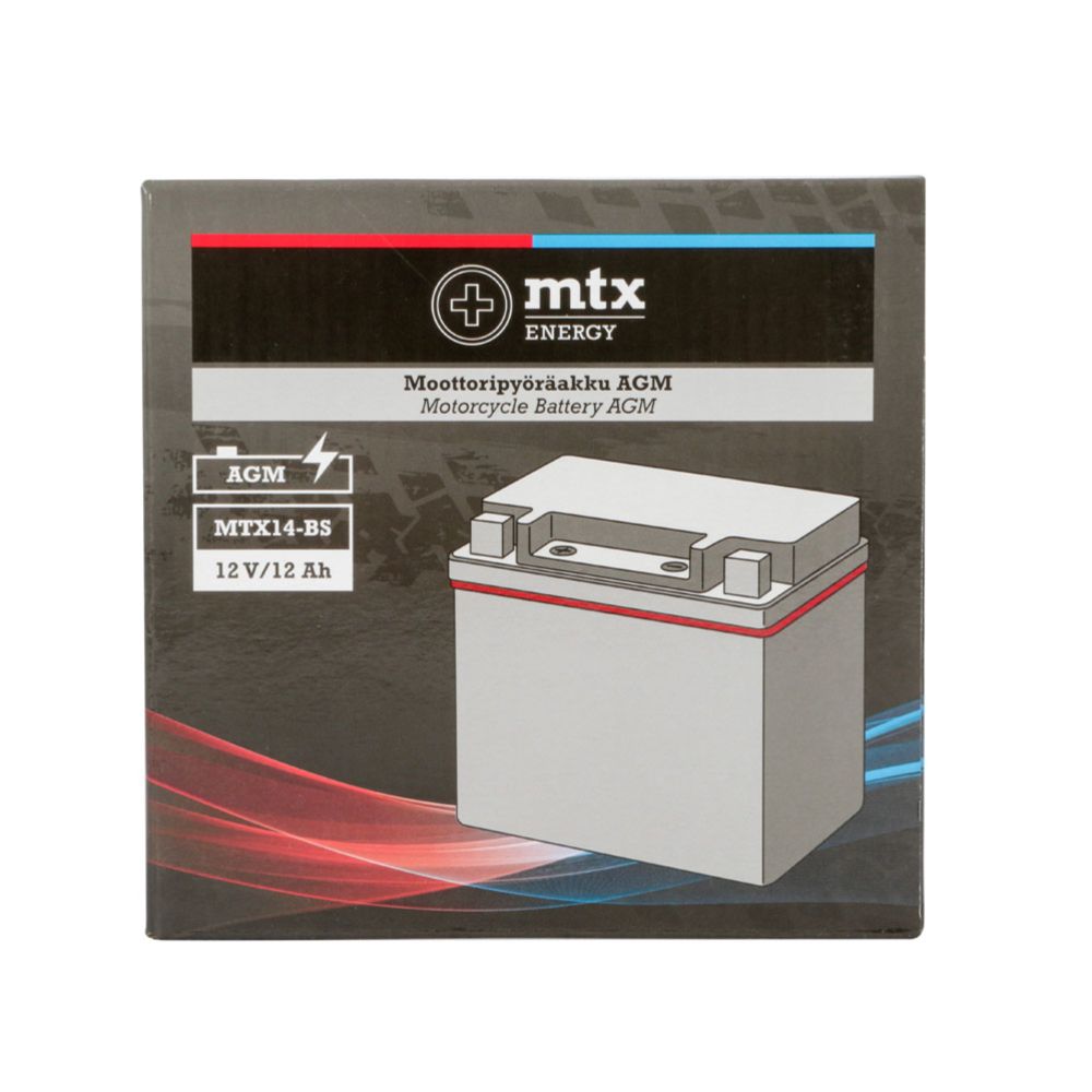 MTX Energy AGM-akku 12V 12Ah "MTX14-BS" (P150xL87xK145mm)