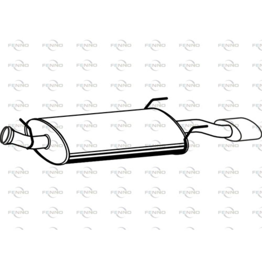 Bakre ljuddämpare 14-5394