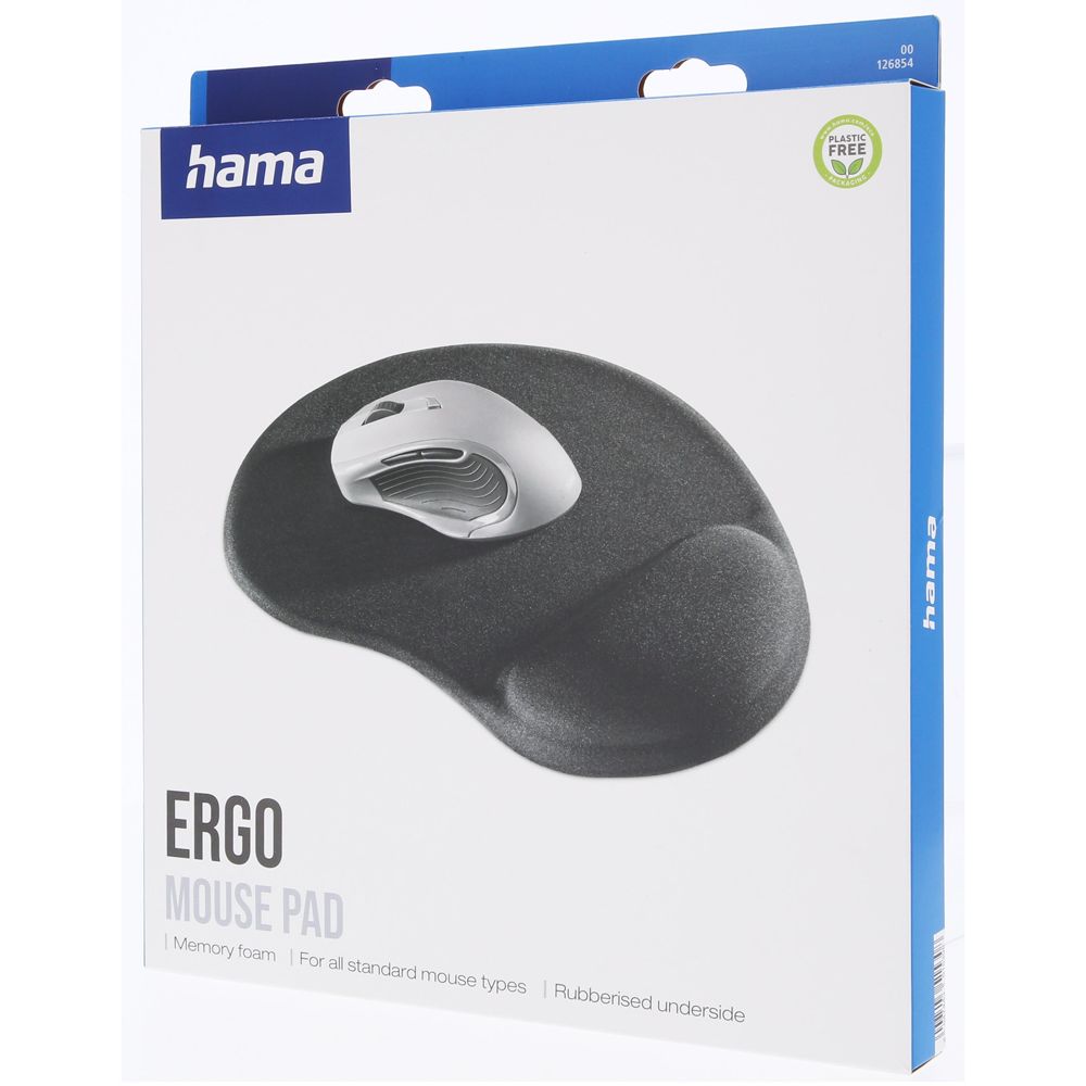 Hama Ergo randmetoega hiirematt, must