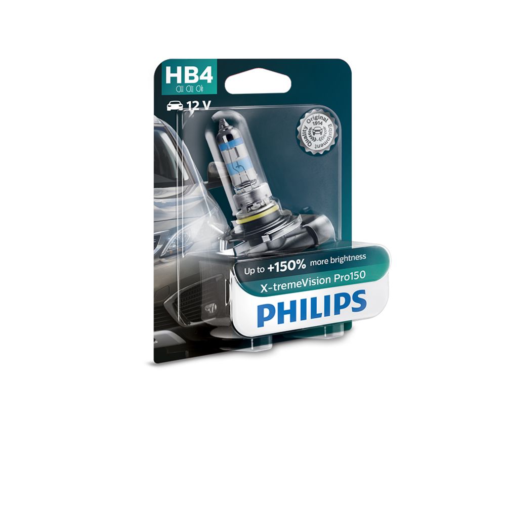 Philips XTremeVision HB4-polttimo +150%