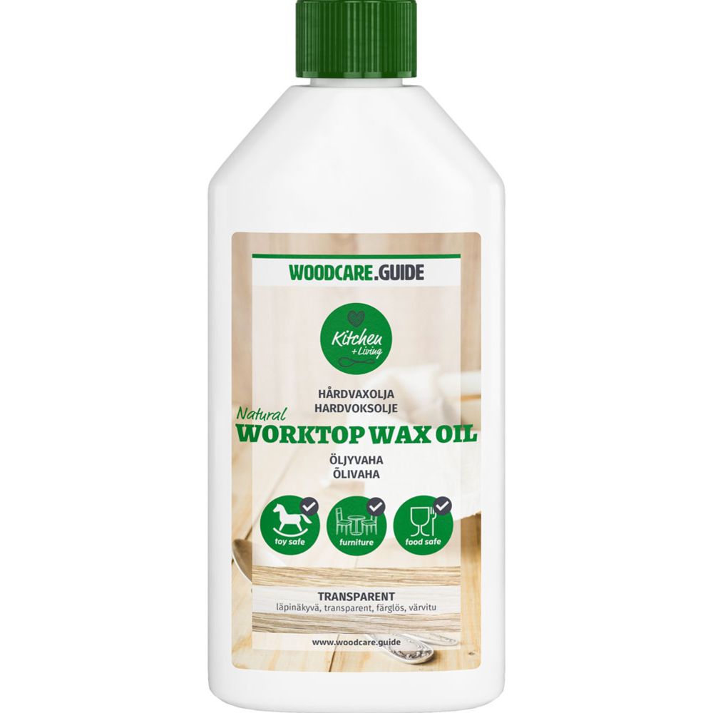 Woodcare Natural Worktop Wax Oil öljyvaha kirkas 250 ml