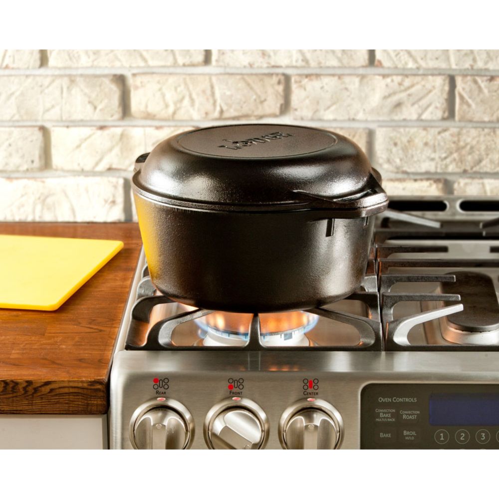 Lodge L8DD3 Double Dutch Oven malmist pada ja pann, 4,7 l