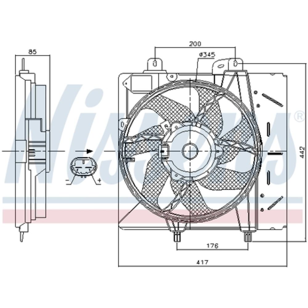 Mootorijahutuse ventilaator 13-00295