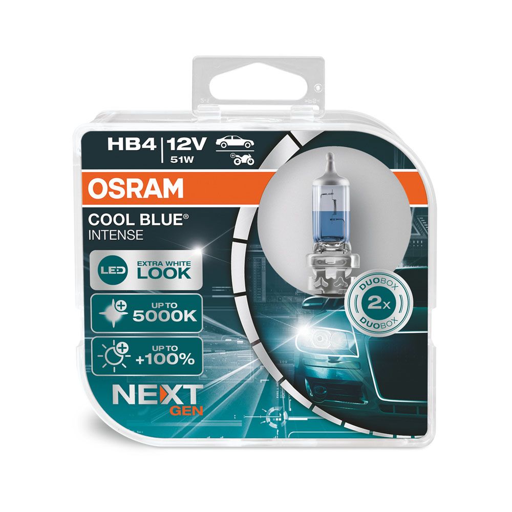 Osram CoolBlue Intense NextGen HB4-pirnid, 2 tk, 12 V/51 W