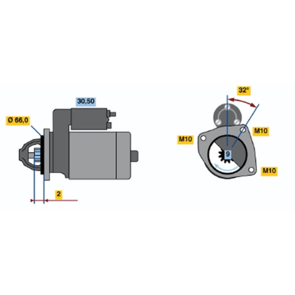 Startmotor 13-2862
