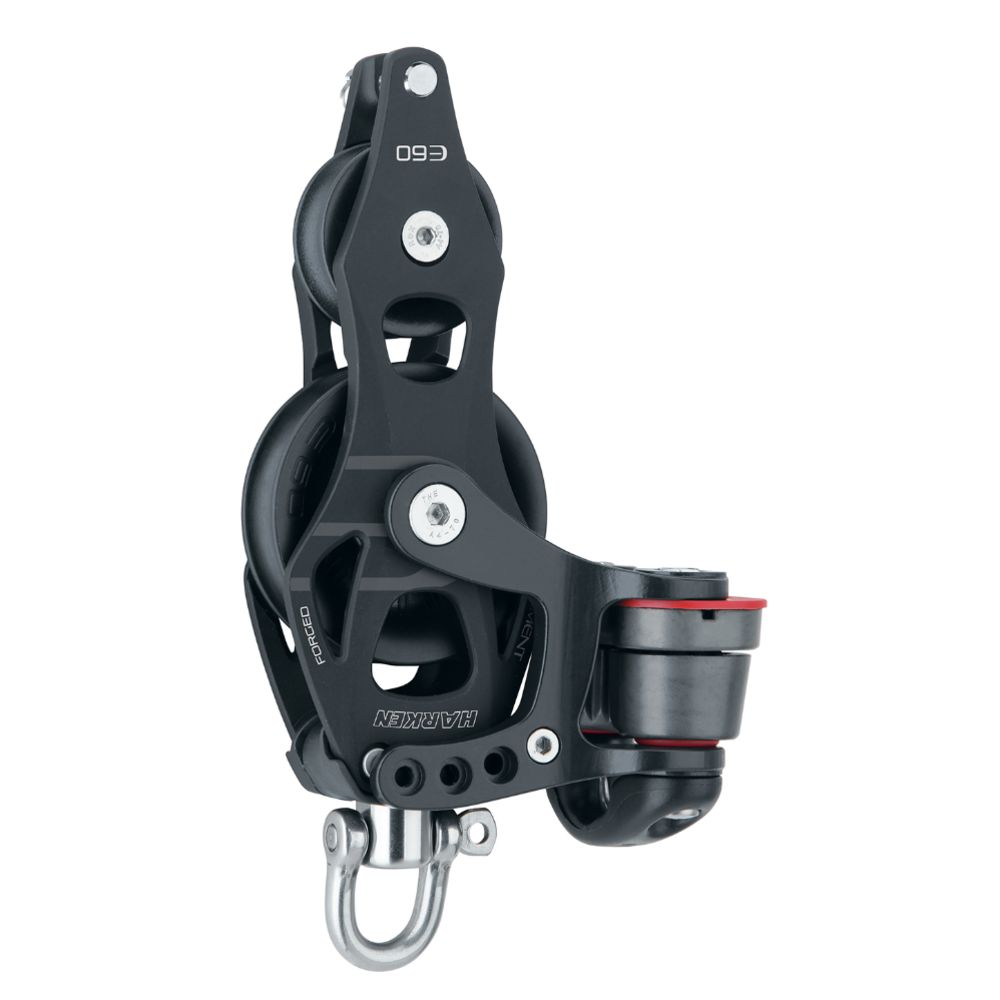 Harken 60 mm Element fiolblock med hunsvott och lås