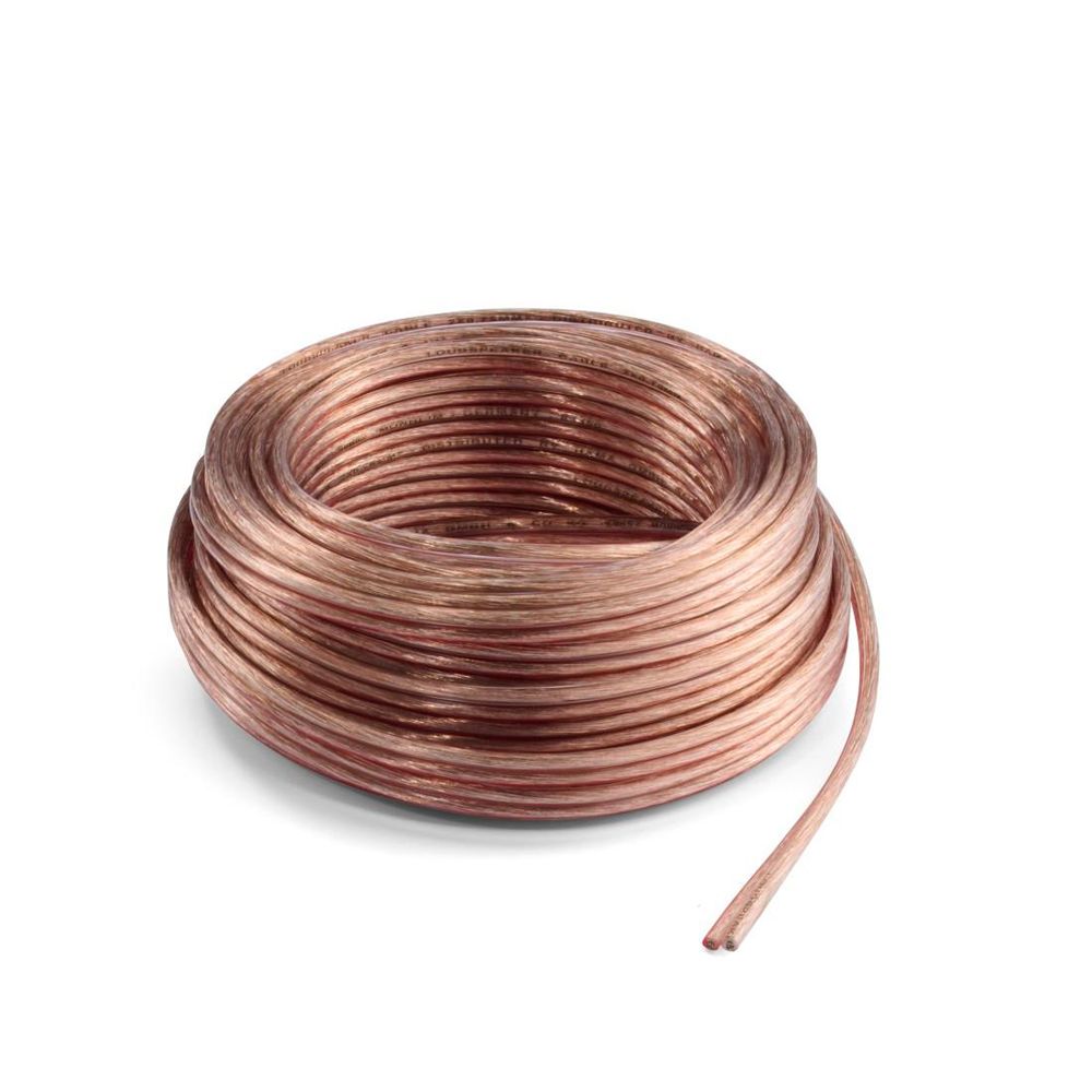 Hama Kaiutinkaapeli, 2 x 0,75 mm², 10 m, läpinäkyvä