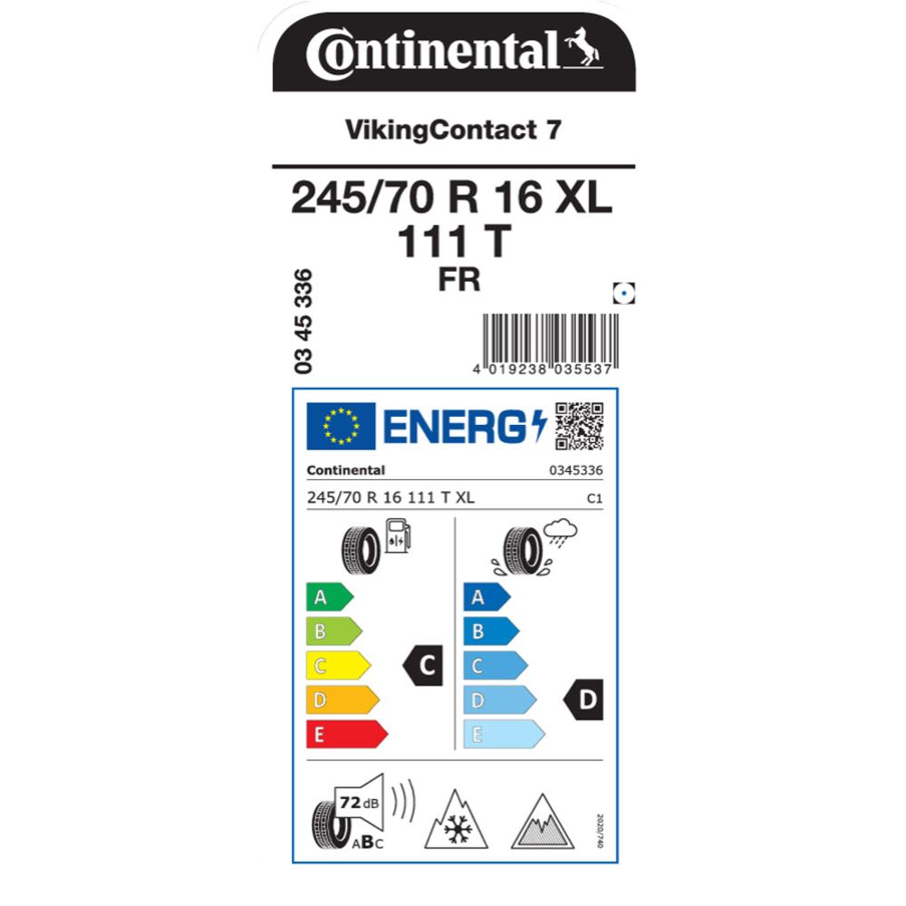Continental VikingContact 7 245/70 R16 111T XL FR kitkarengas