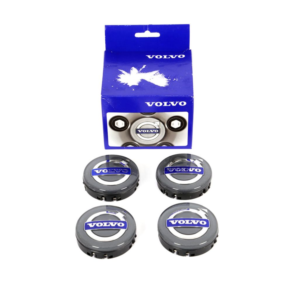 Fälgens centrumkåpa Volvo mörkgrå ø 64 mm original