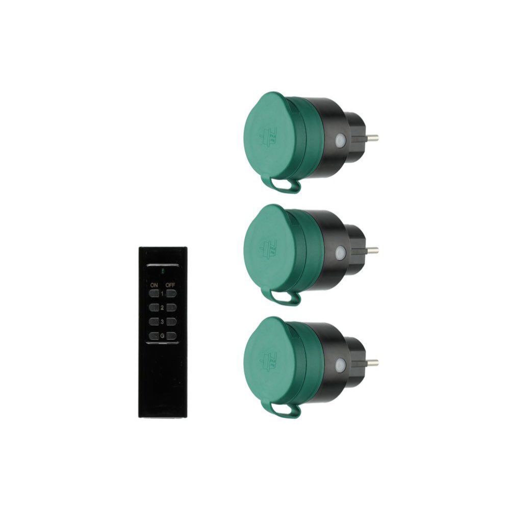 Tarmo kaugjuhitav pistikupesa välistingimustesse 3680 W IP44 3 tk