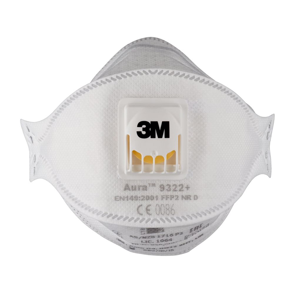 3M 9322 FFP2 andningsskydd med ventil 10-pack