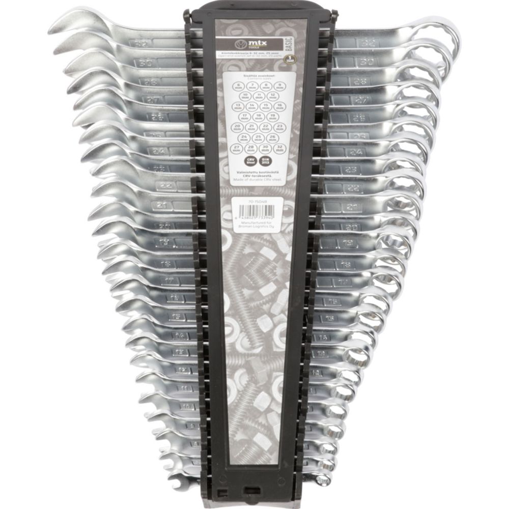 MTX Tools Basic 25-osaline lehtsilmusvõtmete komplekt, 6—32 mm