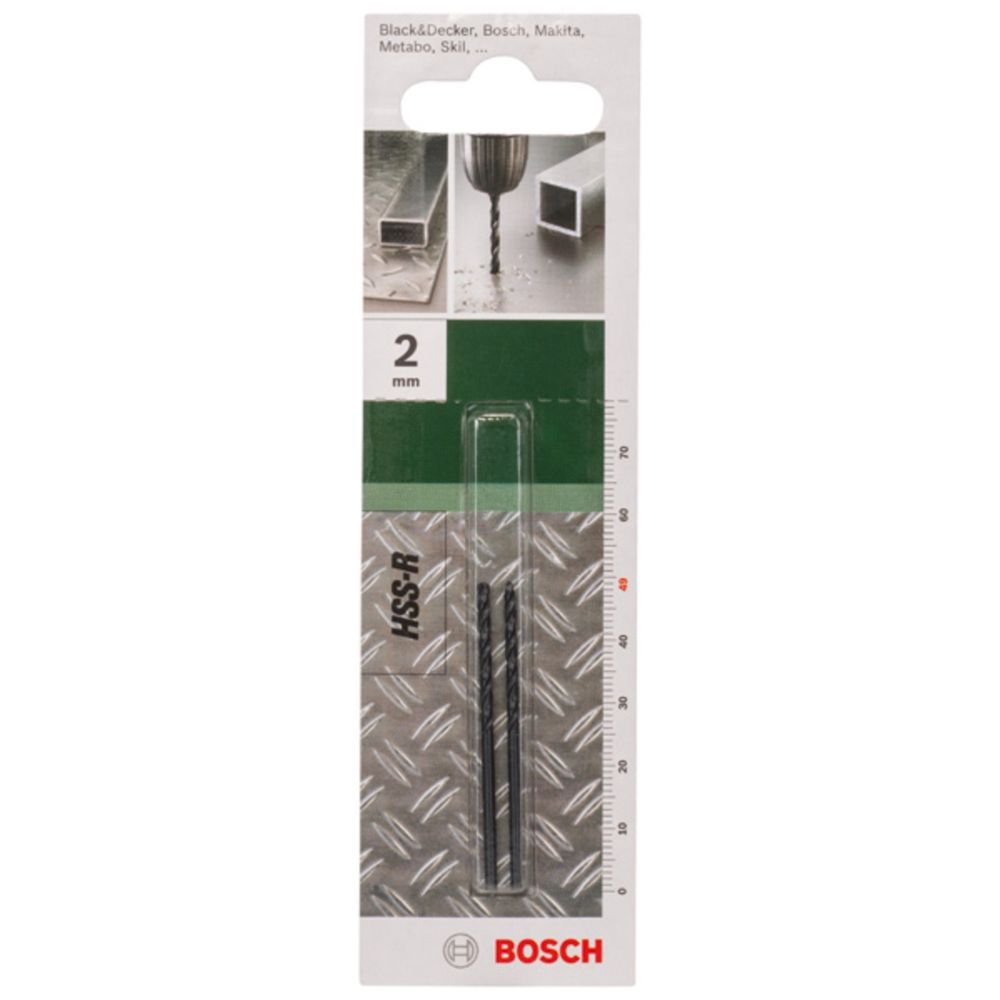 Bosch HSS R metallipuur 2,0 mm 2 tk
