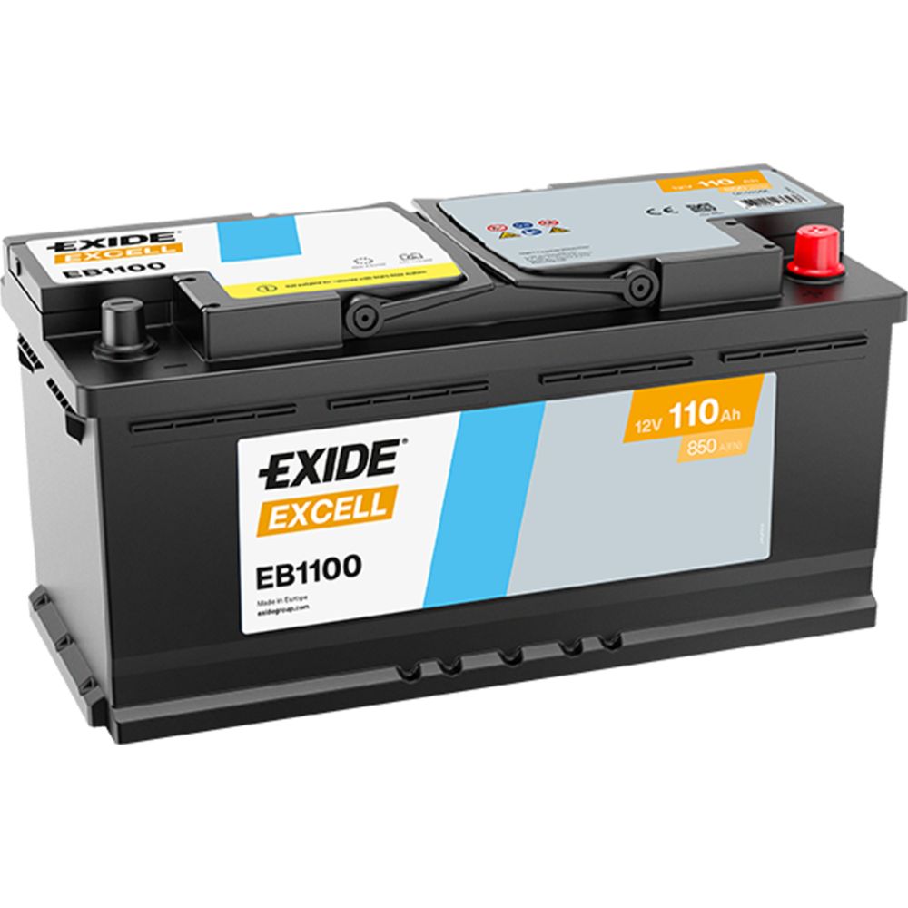 Exide EB1100 110 Ah / 850 A akku P394 x L175 x K190 -+