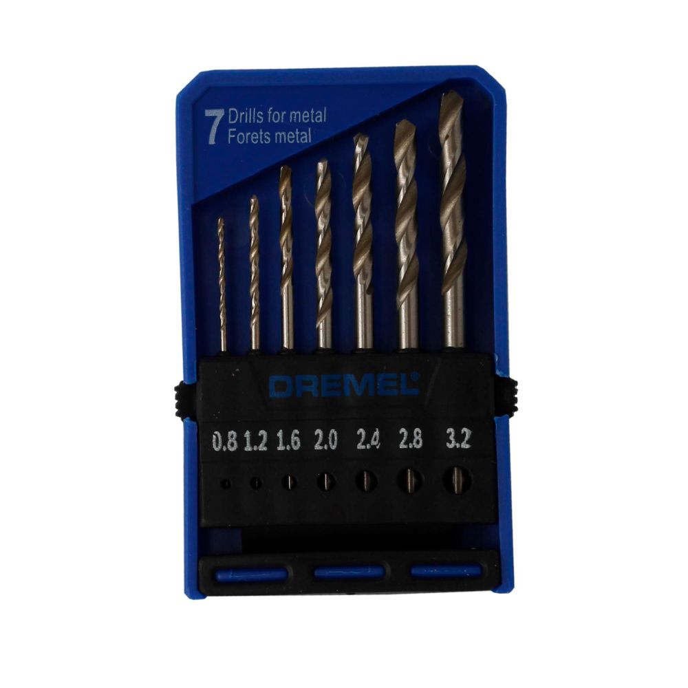 Dremel® 628 precisionsborrsats 0,8-3,2 mm 7 delar