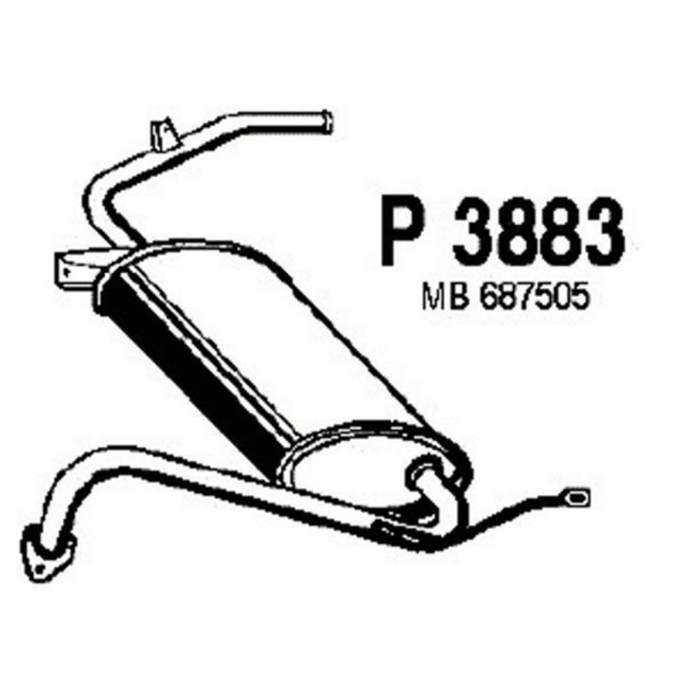 Takaäänenvaimentaja 14-3883