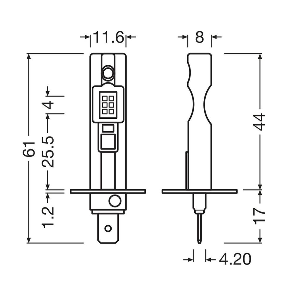 Osram LEDriving HL EASY H1 12V polttimopari