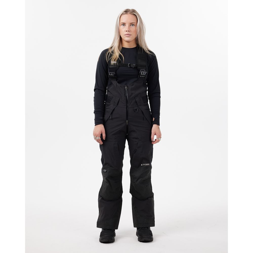 Tobe Vivid Bib skoterbyxor Jet Black
