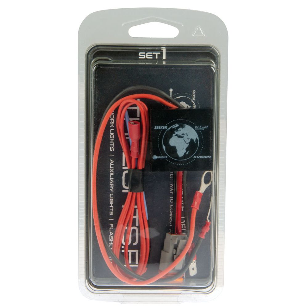 Plug & Drive kabelsats för extraljus 1 x DT 2-polig kontakt SET1 12/24 V (CAN-kompatibel)