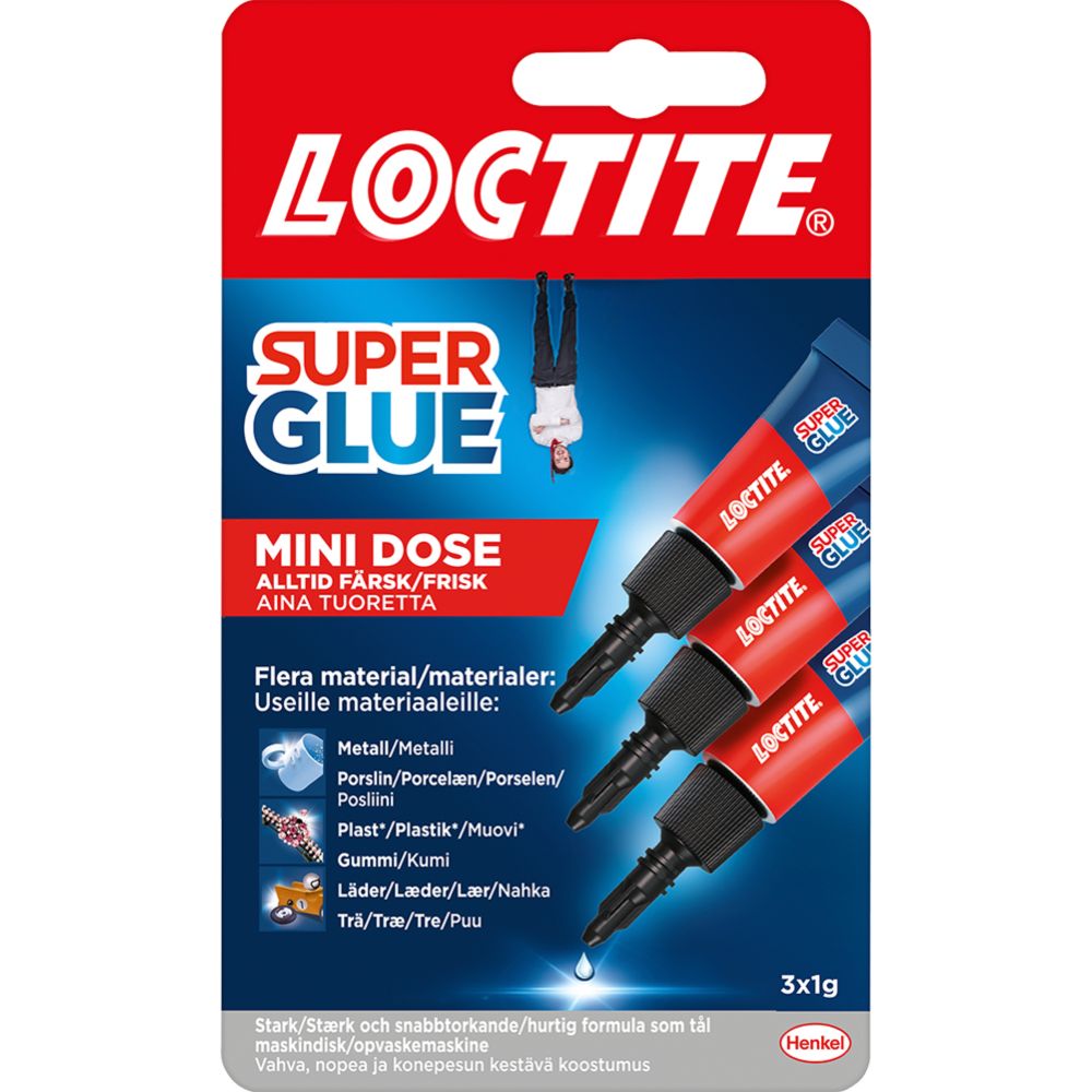 LOCTITE Super Glue Mini Dose pikaliima 3x1 g