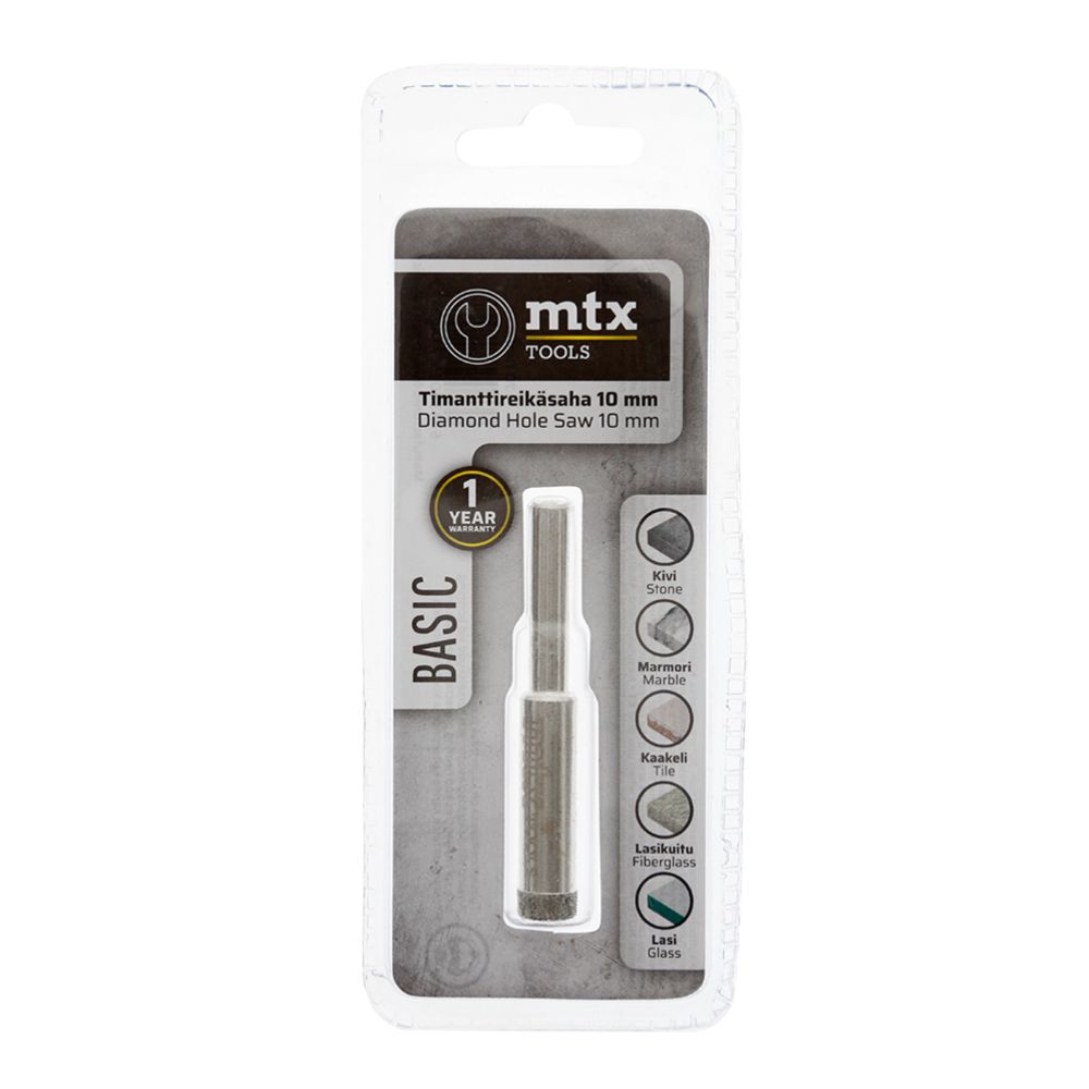 MTX Tools Basic teemantkattega augusaag, 10 mm