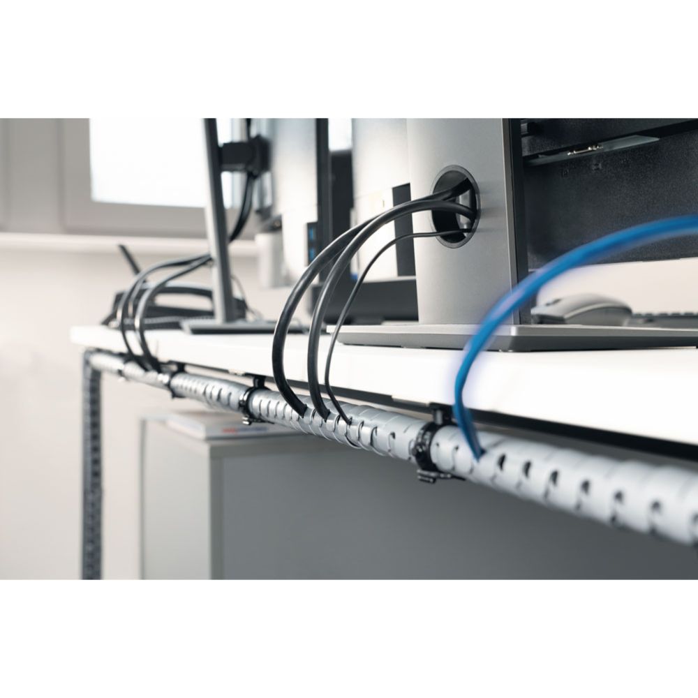 HellermannTyton Helawrap juhtmespiraal 25 mm valge 2 m