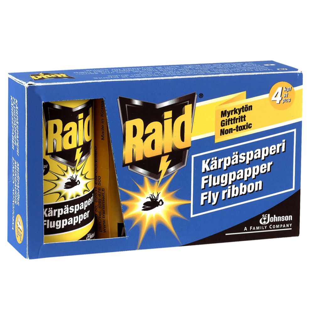 Raid kärbsepaber 4 tk
