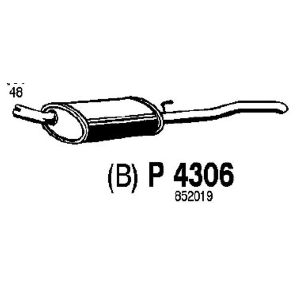 Takaäänenvaimentaja 14-4306