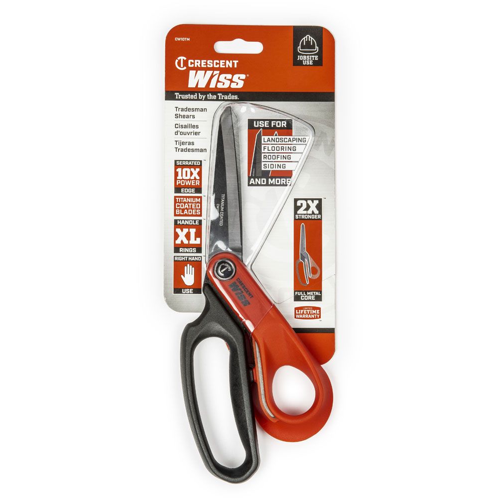 Crescent Wiss CW10TM yleissakset metallirungolla HD 10"